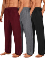 3 Pack Mens Pajama Pants Ultra Soft Comfy Loungewear Sleepwear by Unknown