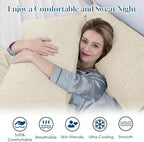 CHOSHOME Cooling Pillow Cases Zipper Pillow Covers Q-Max > 0.45 Zippered Pillowcases for Hot Sleepers, Soft, Breathable, Skin-Friendly, 4 Pack (Queen, 20"x30", Beige) - Image 4