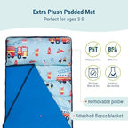 Wildkin Microfiber Toddler Nap Mat with Pillow for Boys & Girls - Image 2