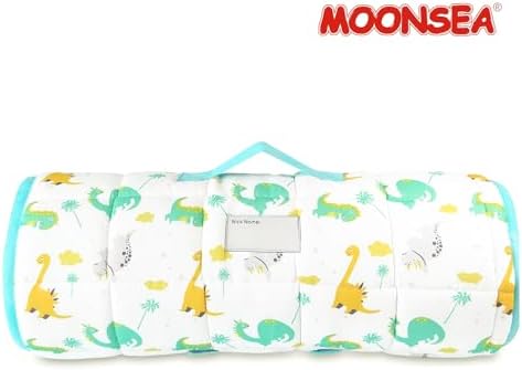 Moonsea Nap Mat with Removable Pillow Dinosaur and Fleece Minky Blanket - Image 6
