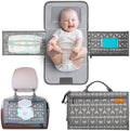 Kopi Baby Portable Diaper Changing Pad, Wipes Pocket, Modern Grey Arrows by KOPIBABY