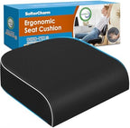 Seat Cushion, Memory Foam Office Chair Cushion, Black, X-Large by Unknown