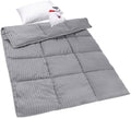 ZPECC Toddler Down Alternative Comforter, 39" x 47", Grey Stripe by ZPECC-ABrandThatHasBeenFocusedOnBeddingFor20Years