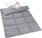 ZPECC Toddler Down Alternative Comforter, 39" x 47", Grey Stripe by ZPECC-ABrandThatHasBeenFocusedOnBeddingFor20Years