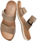 Littleplum Women Slides Sandals Arch Support Open Toe Slip on Sandals Soft Cushion Slippers Comfy Casual Summer Shoes for Walking Beach Travel by Littleplum