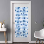 Window Privacy Film Frosted, Blue Blueberry Non-Adhesive Static Cling Window Tint, Checkered Fruits Farmhouse Art Insulated Windows Frosted Films for Living Room, 35.4 x 78.7 Inches - Image 3