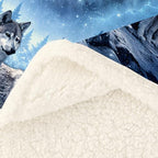 Sleepwish Blue Wolf Blanket for Son Girls Kids Adults Wolf Fleece Throw - Image 5