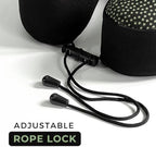 Neck Pillow for Travel | Memory Foam Neck Pillow with Chin Support | Travel Pillow | Adjustable Rope Lock | Removable & Washable Cover with Travel Bag | Travel Essentials | Green & Black - Image 3