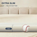 Thin Memory Foam Pillow for Stomach Sleepers - 2.75 Inch Low Profile Flat Pillows for Sleeping, Slim Odorless Foam Pillow and Case with 37% Rayon derived from Bamboo, Standard Size - Image 6