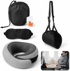Ergonomic Airplane Pillow and Airplane Foot Hammock for Flight Car by Unknown