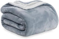 Berkshire Blanket-Sherpa Fleece Blanket, Warm and Soft Loftmink Reversible Blanket for Bed, Sofa and Travel, Polar Blue, 90 in x 90 in by BerkshireHomeCompany