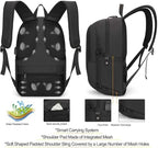 Tzowla Travel Laptop Backpack Water Resistant Anti-Theft Bag with Giant Tumbler Holder Pocket and Lock 17.3 Inch Computer Business Backpacks for Women Men Work College Gift,Casual Daypack(Black) - Image 2