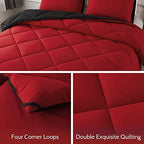 Decroom Lightweight 3 Pieces Comforter Set Queen Quilted Duvet Insert - Image 4
