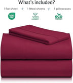 Twin XL Sheets Set, Cooling & Soft Deep Pocket Bed Sheets, 3PC - Image 2