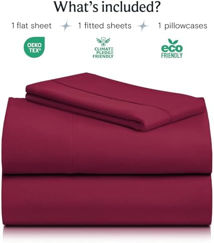 Twin XL Sheets Set, Cooling & Soft Deep Pocket Bed Sheets, 3PC - Image 2