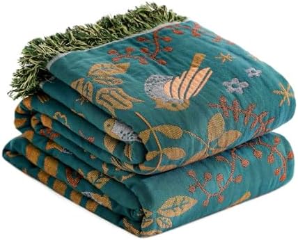 LUTBM Boho Throw Blanket for Bed 60"x80", 100% Cotton Cozy Couch Blankets by LUTBMFindYourFreeSpiritatHome