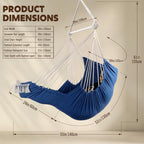 Chihee Hammock Chair Foot Rest 2 Cushions Max 500 lb Metal Spreader Bar - Image 4
