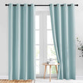 NICETOWN Room Darkening Curtains for Living Room 84 inches Long - Sky Blue Grommet Room Darkening Window Treatments Sound Reducing Drapes for Bedroom, 2 Panels, W52 x L84 by NICETOWN
