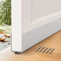 1-3/4'' x 36'' Aluminum Under Door Seal, Door Draft Stopper with Neoprene Rubber Insert, U-Shape Door Sweep to Block Cold Air, Dust, Pests, Rodent Proof for Interior/Exterior Doors (Silver by Heainaiyoo