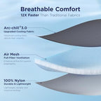 Elegear Cooling Comforter Queen Size, Ultra Lightweight, 90" x 90", Grey - Image 4