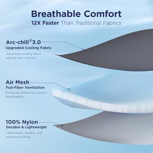 Elegear Cooling Comforter Queen Size, Ultra Lightweight, 90" x 90", Grey - Image 4