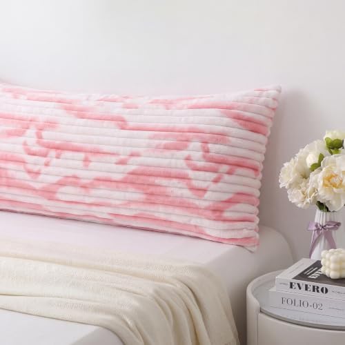 Bedorm 20 x 54 Body Pillow Cover Fluffy Faux Fur Body Pillow Case 1 Pcs, Zipper Closure - Image 7