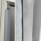 197 inch Light Blocking Strips Interior Doors, Peel & Stick Gray PVC Window Edge Blackout Strips, Light Gap Blockers for Bedroom/Nursery - Image 2