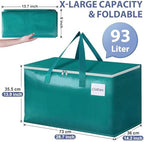 StorageRight Moving Bags, Moving Boxes, 93L 8-Pack Sotrage Bags Totes,Green - Image 2