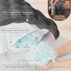 YZ HOME Faux Fur Fluffy Body Pillow for Adults, Soft Support - Image 4
