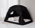 Akiky Bed Tent Bed Canopy Privacy Sleeping Space on Bed Breathable Canopy Tents Blackout Tent(Black,Twin) by Akiky