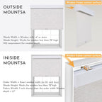 Persilux Cordless Blackout Roller Shades for Windows Blinds, Pull Down with Valance, Thermal Insulated Fabric, UV Protection Shades for Home and Bedroom (Linen,19" W x 64" H) - Image 6