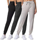 3 Pack Women's Joggers Sweatpants Lounge Pants Yoga Workout Pajama Pockets by RealEssentials