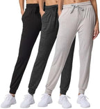 3 Pack Women's Joggers Sweatpants Lounge Pants Yoga Workout Pajama Pockets by RealEssentials