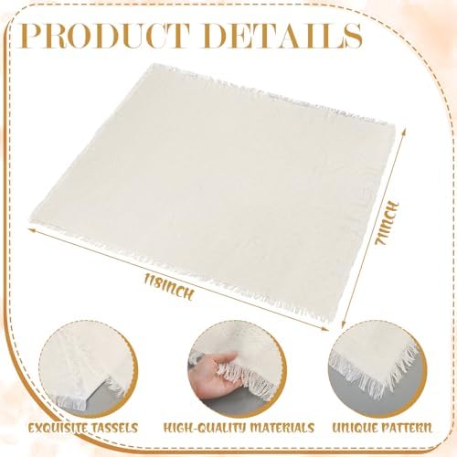 Beeveer Extra Large Outdoor Picnic Blanket with Table Runner Napkins and Floor Pillows Cushions for Picnic Party Camping Wedding Bachelorette Birthday Baby Shower Decor(71x118'',Beige,8 Set) - Image 5