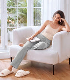 WiWi Pajama Pants for Women Viscose from Bamboo Super Soft Wide Leg Cooling Sweatpants Drawstring Bottoms Sleep Pj Pant S-XXL - Image 3