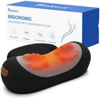 Shiatsu Neck Massager Pillow with Massage, Heat & Traction, Cordless, Black by CordlessNeckMassager