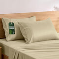 TOSMO Luxury Pillow Case Set of 2 - Cooling Viscose Derived from Bamboo, Oeko-TEX, Breathabl Silky Soft Pillow Cases with Envelope Closure (King / 20x36, Dune) by Tosmo