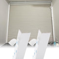PVC Blackout Window Strips - 2 Pcs White, 76in/193cm, Cuttable Light Blocking Gap Blockers for Privacy in Bedrooms & Bathrooms, Effective Noise Reduction, Easy DIY Installation by Unknown
