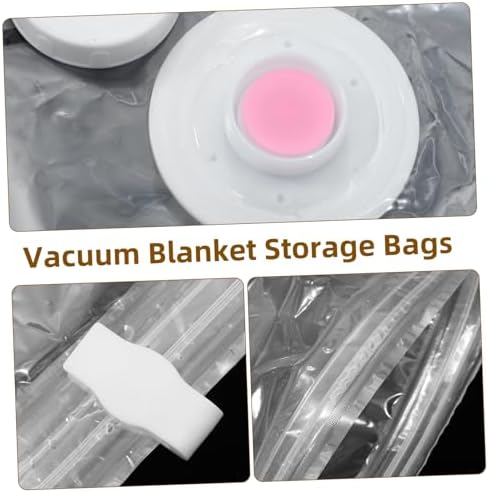2Pcs Bye Storage Bags Compression Bvacuum Sealer Bags Seal Clothes Storage Compression Organizer Closure Pockets or Compression Bags for Travel Storage Bags/As Shown/110.00 * 67.00 * 2.00Cm - Image 4