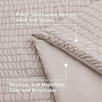 Seersucker Burlwood California King Comforter Set, 7-Piece Bed in a Bag - Image 4