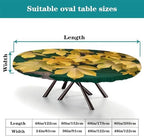 Tablecloth Oval, Plaid Pattern Printed on Oval Elastic Tablecloth, for Parties & Celebrations Holiday Dinners, Fits for 52" x 70" Oval Tables - Image 4