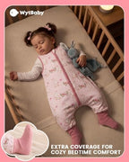 WYTbaby Baby Sleep Sack with Legs Cotton Wearable Blanket Toddler Sleep Bag - Image 5