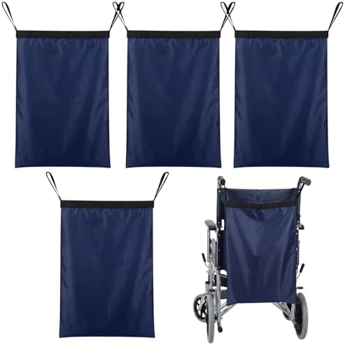 4 Pcs Wheelchair Footrest Bag Extender Storage Bag, Blue by Unknown