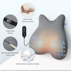 CILI Heated Lumbar Support Pillow for Office Chair, Ergonomic Back Support Cushion with Vibration, Memory Foam Chair Back Massager,Gifts for Mom Dad - Image 5