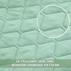 Exclusivo Mezcla Reversible Full Queen Quilt Bedding Set, Light Green - Image 4