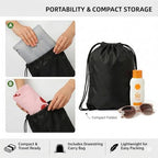 Cherry Beach Towel Blanket with Inflatable Pillow and Pocket, Sand Free Towel Oversized 35.4'' × 78.7'', Windproof Beach Mat with 4 Windproof Anchor & Carry Bag for Travel, Camping, Hiking (Cherry) - Image 6