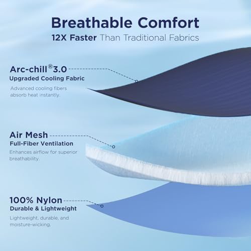 Elegear Cooling Comforter Queen Size, Ultra Lightweight, 90" x 90", Blue - Image 4