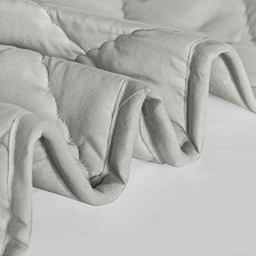 FLXXIE 43x60 Inch Down Alternative Toddler Comforter, Somke Grey - Image 4