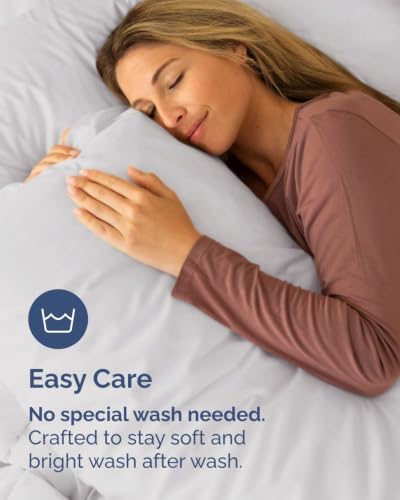 King Standard Pillow Cases - 6 Pack Pillowcases, 20" x 36" - Light Grey - Image 6