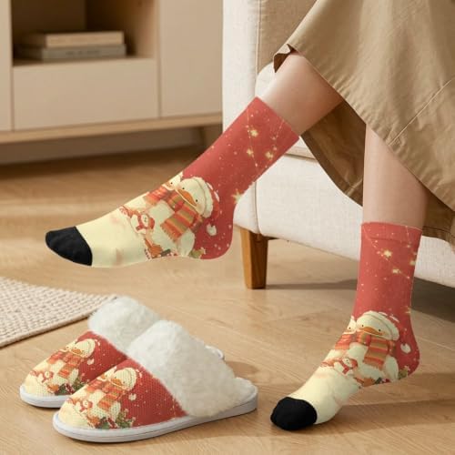 Fuzzy Slippers for Women Washable Cotton Slippers with Crew Socks - Image 3